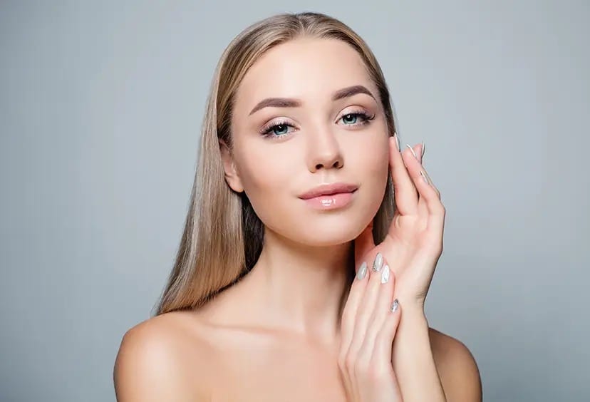 Soft natural permanent makeup look